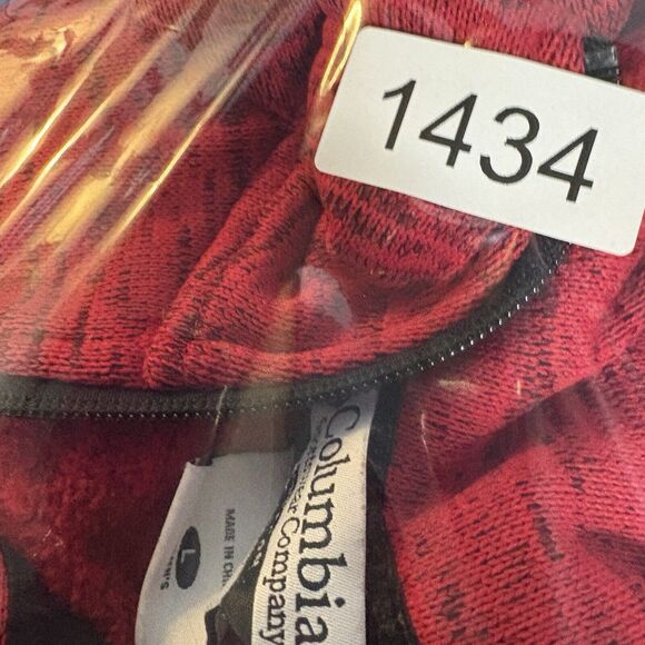 Columbia GRT Jacket Womens Large Heather Red/black Full Zip - Picture 9 of 9